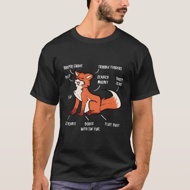 Anatomi hos en rävräv t shirt (Framsida)