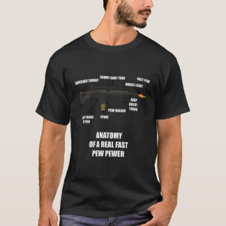Anatomi hos en riktigt snabb pewer Rifle Gun Älska T Shirt