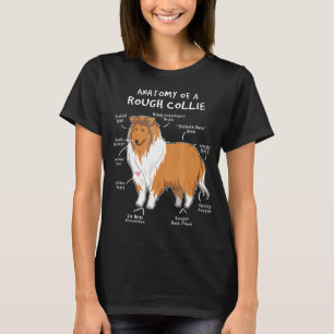 Anatomi hos en Rolig hund grov kollisionsgåva T S Shirt