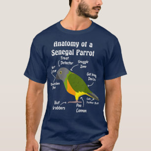 Anatomi hos en Senegal-papegoja T Shirt