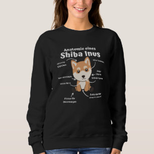 Anatomi hos en Shiba Inus Sweet Hund Puppy T Shirt