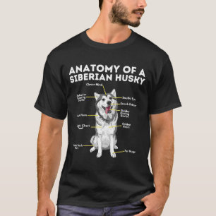 Anatomi hos en Siberian husky-funne Sibe Owner Hun T Shirt