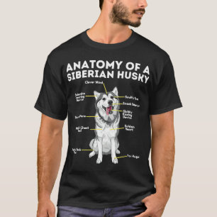 Anatomi hos en Siberian husky-funne Sibe Owner Hun T Shirt