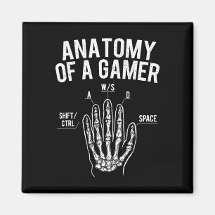 Anatomi hos en spelare - Spelvideospel Älskare Con Magnet