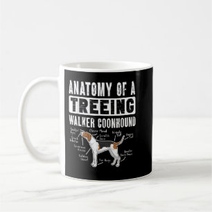 Anatomi hos en Treeing Walker Coonhound Kaffemugg