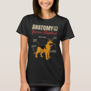 Anatomi hos en tysk herde 1 t shirt
