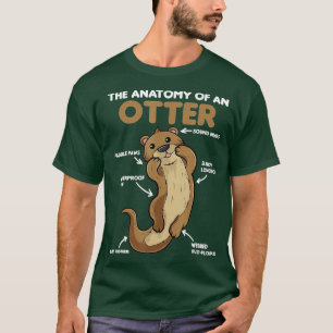 Anatomi hos en utter-2-utsmyckning t shirt