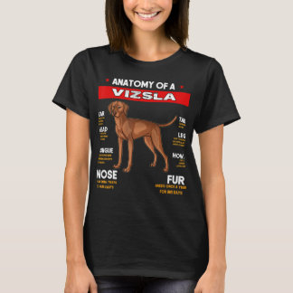 Anatomi hos en Vizsla Hundar Älskare t Shirt