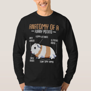 Anatomi hos ett Hårig av Gris-husdjur av potatiskr T Shirt