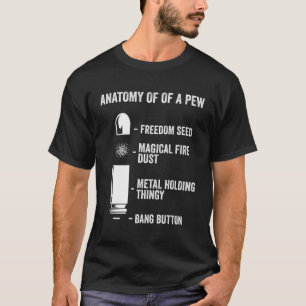 Anatomi hos ett litet, vackert vapen Gun, punktbev T Shirt