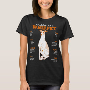 Anatomi hos ett piskrapp Hundar t skirt funny gift Shirt