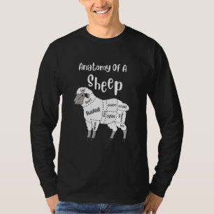 Anatomi hos får, rågarnull, skrynkling Kn T Shirt