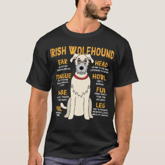 Anatomi Hos Irländsk Varghund Hund T Shirt
