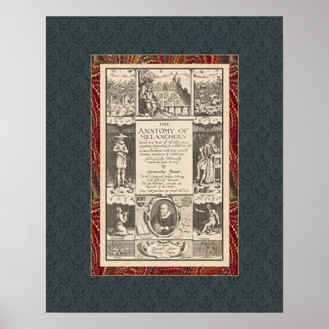 Anatomi hos Melancholy Fascinating Antique Poster (Framsidan)
