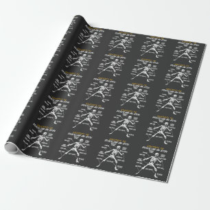Anatomi i Brasilien Jiu Jitsu Fighter Skeleton Presentpapper