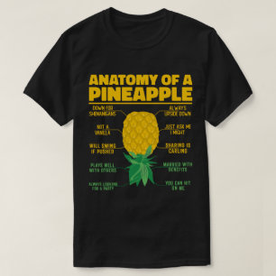 Anatomi i en ananas-funny ananas-Älskare-Coola T Shirt