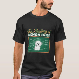 Anatomi i en bichon Frise i en fin bichon Frise T Shirt