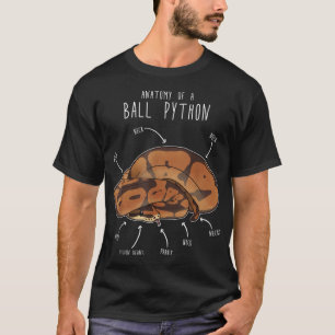 Anatomi i en Boll-python, en flott Pet Reptile-orm T Shirt
