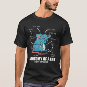 Anatomi i en definition av Råtta för Mouse Rodent T Shirt