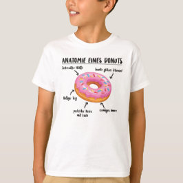 Anatomi i en Donut Sweet Delicious Donut T Shirt