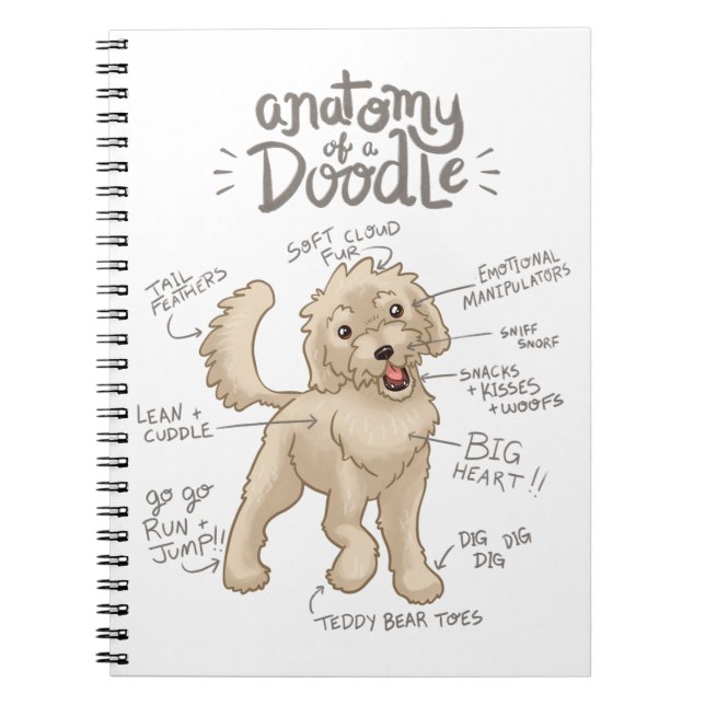 Anatomi i en Doodle-Hund Anteckningsbok (Framsidan)