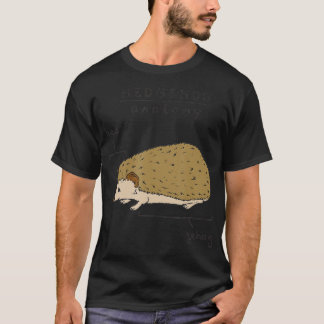 Anatomi i en Hedgehog Funny illustration Hed Gehog T Shirt