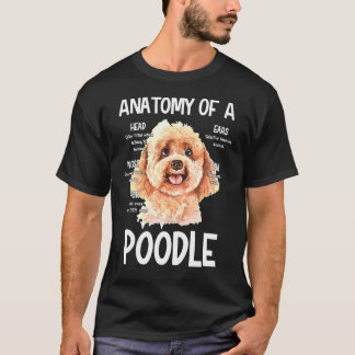 Anatomi i en Pudel för Hund för brusår T Shirt