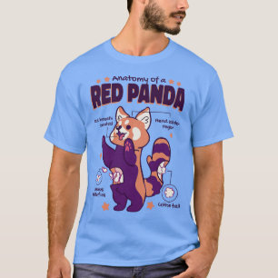 Anatomi i en röd panda 1 t shirt