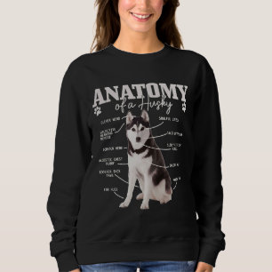 Anatomi i en Siberian husky-funny Cute Hund Husky  T Shirt