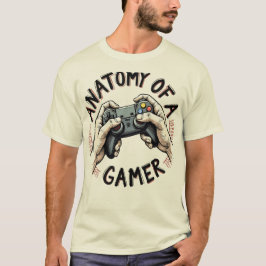 Anatomi i en speldator T-Shirt - Retro Gamer Tee