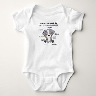 Anatomi i ett Australian shepherd Sweet Hundar T Shirt