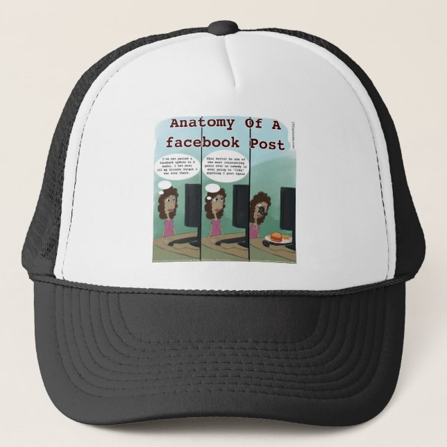 Anatomi i ett facebook-inlägg roligt truckerkeps (Framsida)