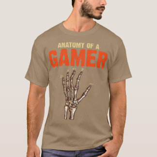 Anatomi i ett handskeleton-spel för spelupplevelse t shirt