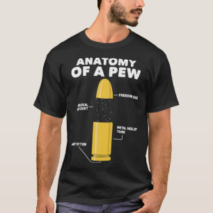 Anatomi i ett par Gun Weapon för Gun Älskare Polic T Shirt