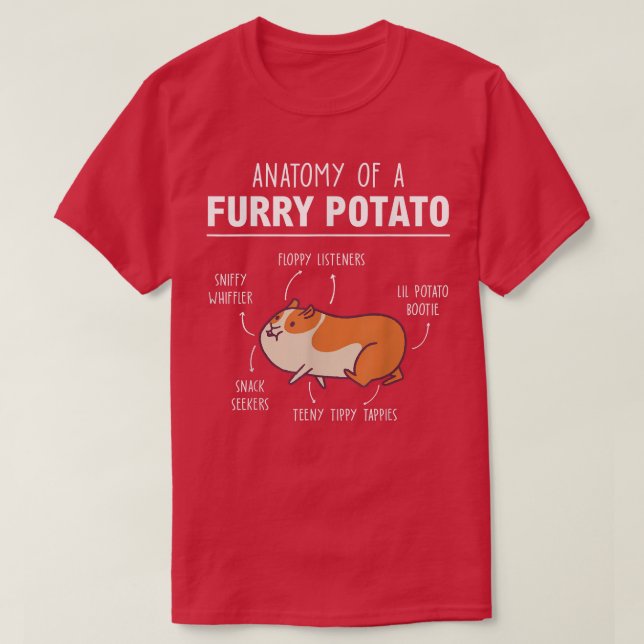 Anatomi i ett potatisodlingsmaterial för Hårig til T Shirt (Design framsida)