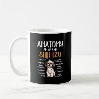 Anatomi i ett Shih Tzu/Hund älskare Kaffemugg