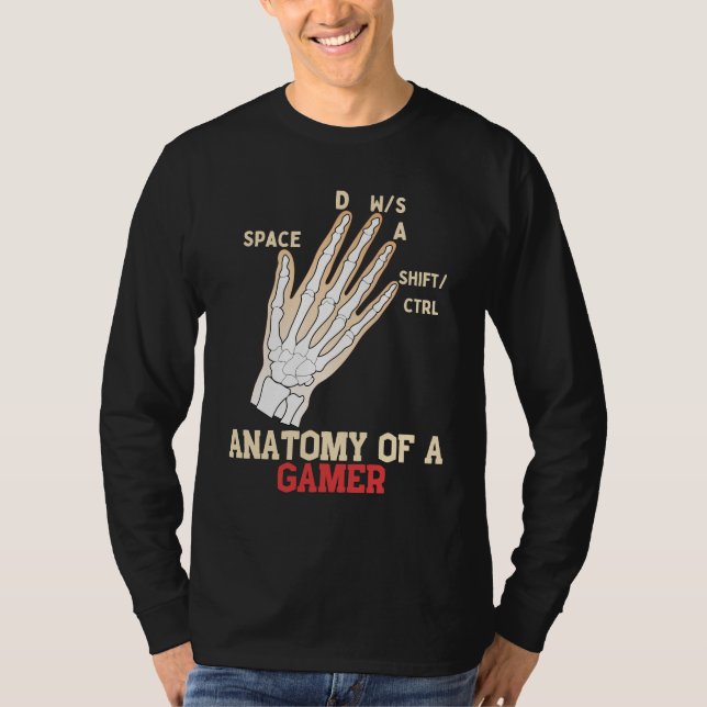 Anatomi i ett spel för spelvideospel Älskare T Shirt (Framsida)