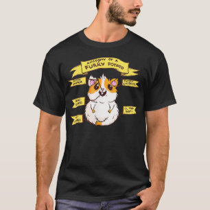 Anatomi i Håriget Potato Funny Guinea Gris Älskare T Shirt