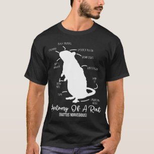 Anatomi i Råtta för alla råtta älskare och sällska T Shirt