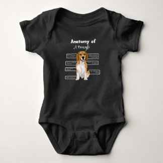 Anatomi i Rolig hund älskare-gåvor av typen beagle T Shirt