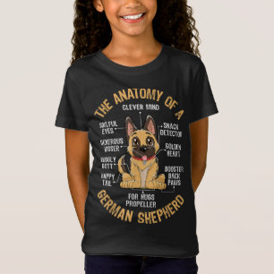 Anatomi i Rolig hund Älskare-gåvor från tyska shep T Shirt