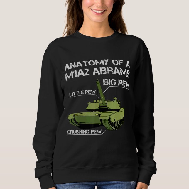 Anatomi i veteran i Tanken Pappa i Tank M1a2-Tanke T Shirt (Framsida)