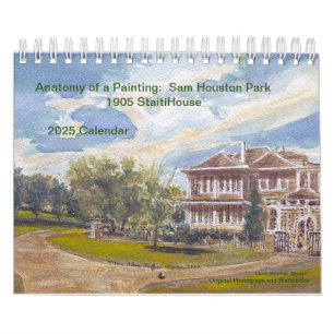 Anatomi of a Painting: Sam Houston Park 1905 Home Kalender