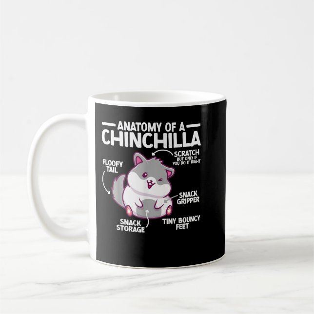 Anatomi of Chinchilla Chinchilla Kaffemugg (Vänster)