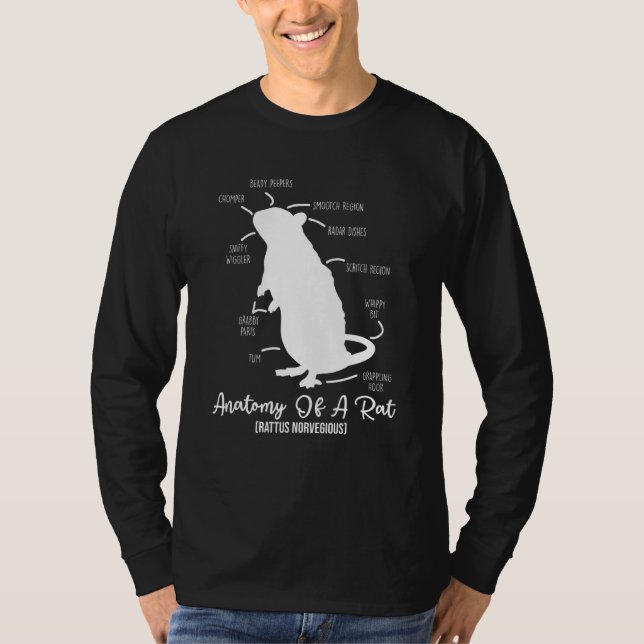 Anatomi Råtta för alla ägare av Råtta Älskare och  T Shirt (Framsida)