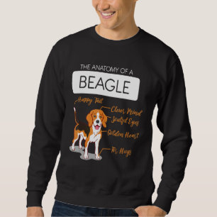 Anatomi vid en Hund i Beagle Lång Ärmad Tröja