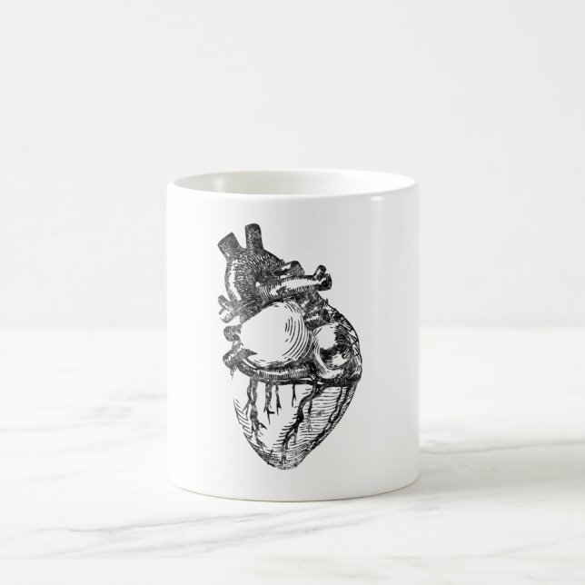 Anatomic Heart Heart Surgeon Cardiology Nurse Kaffemugg (Center)