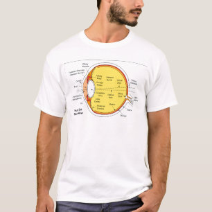 Anatomical diagram av människaögabollen t shirt