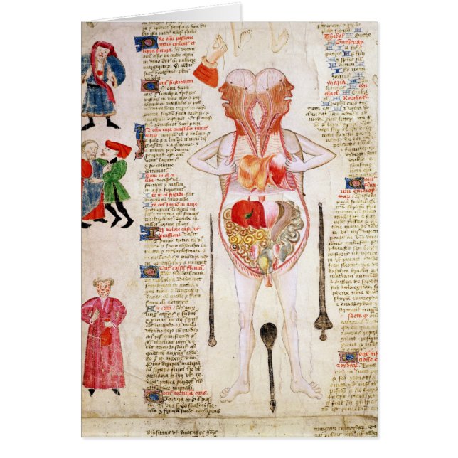 Anatomical diagram hälsningskort (Framsidan)