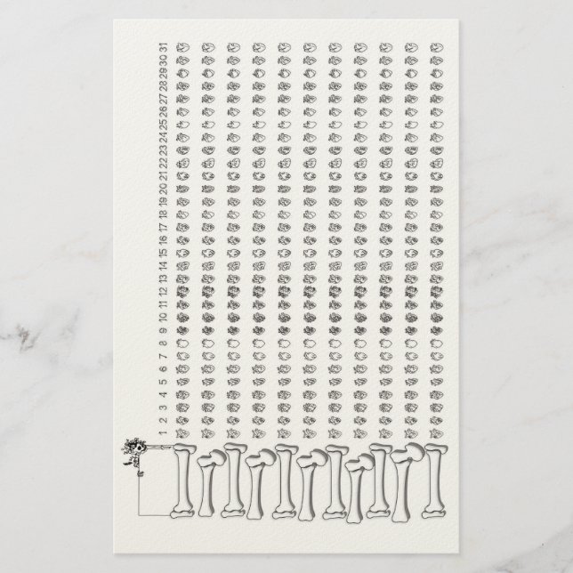 Anatomical Heart Habit Tracker – Gothic Habit Trac Brevpapper (Framsida)